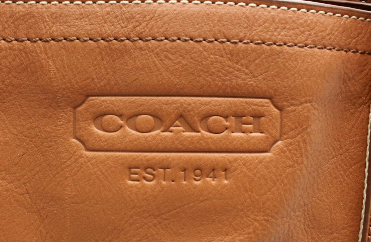楽天市場】【バッグ】COACH コーチ ヘリテージ ウェブレザー
