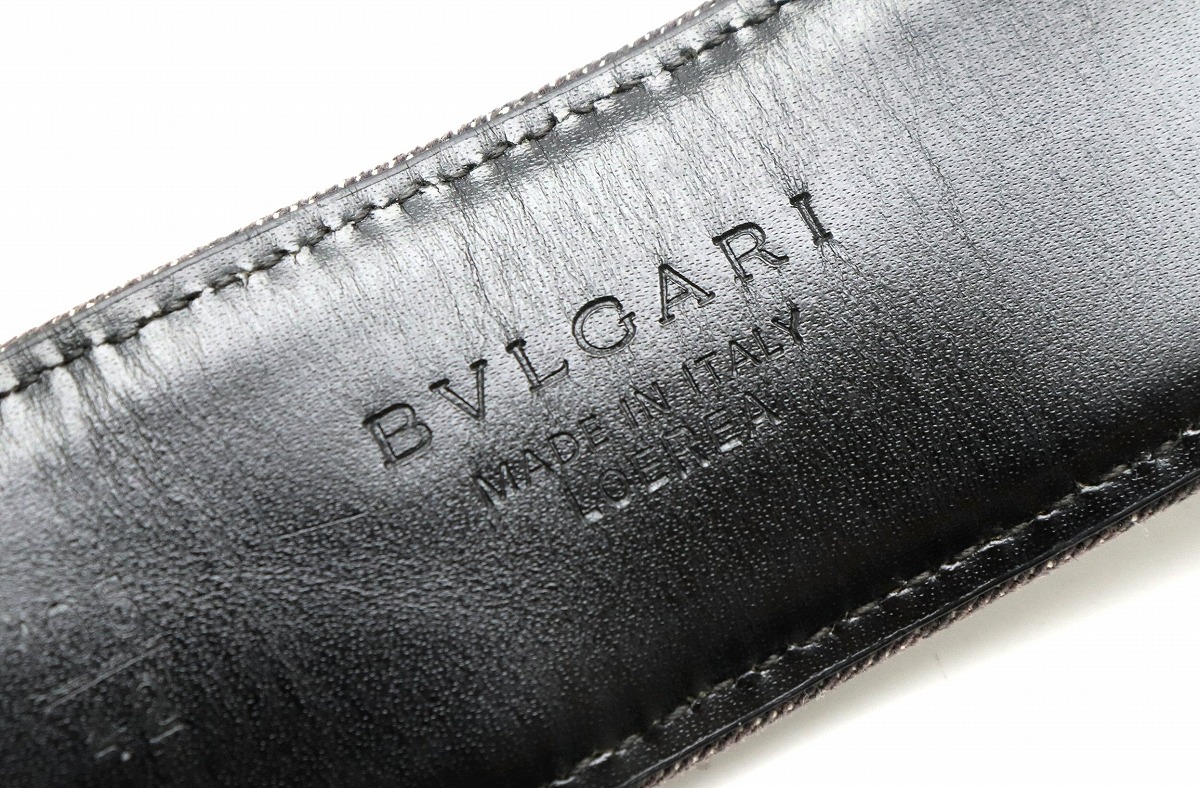 楽天市場】BVLGARI ブルガリ ロゴマニア メンズ ベルト シルバー金具