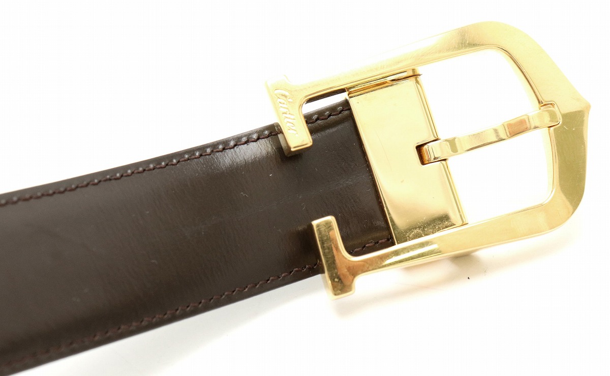 楽天市場】Cartier カルティエ C アロンジェ リバーシブル レザー