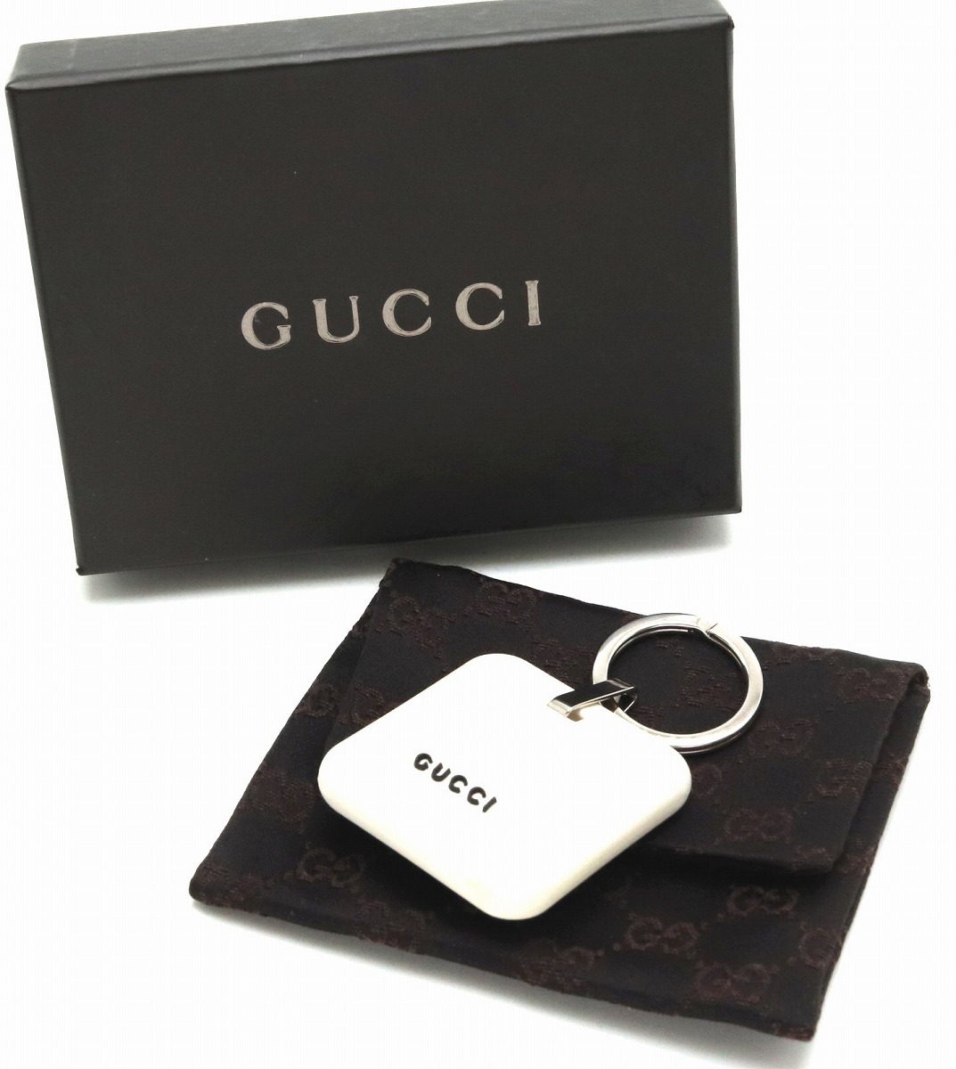 楽天市場】GUCCI グッチ ラバー ロゴ キーホルダー キーチャーム