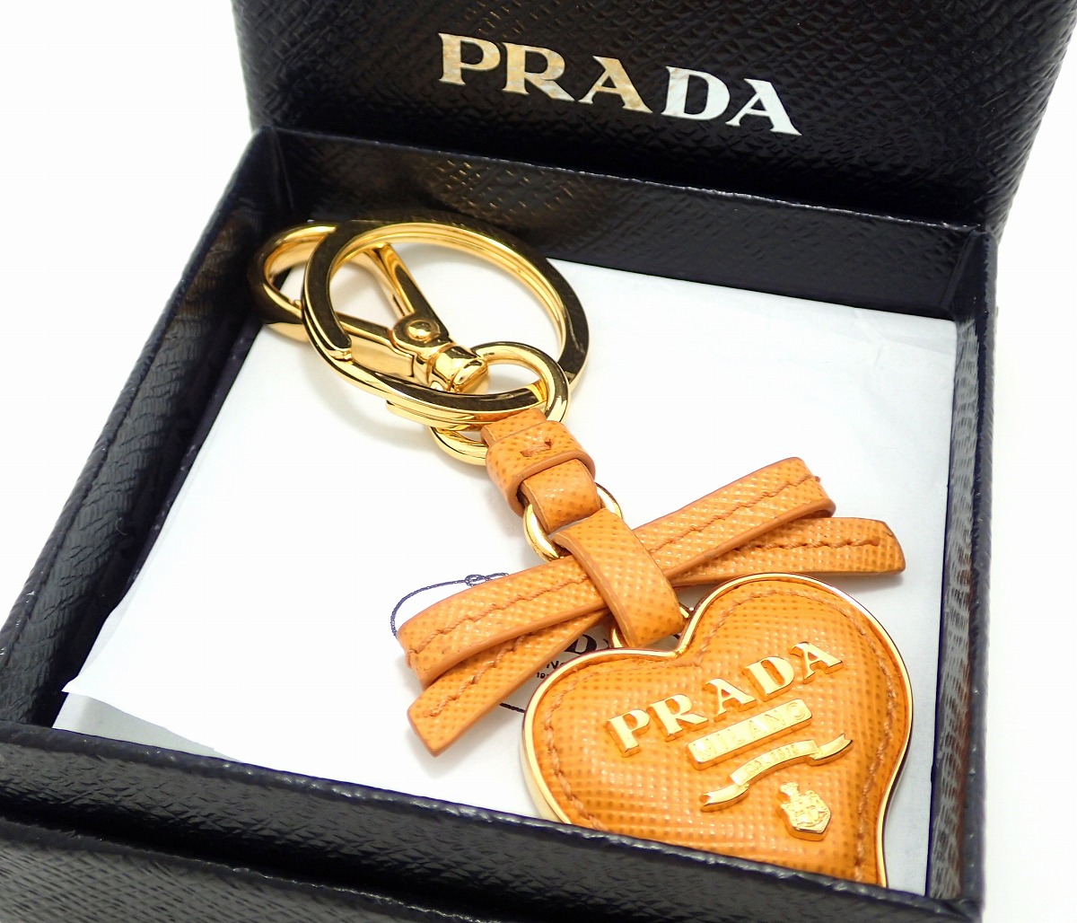 楽天市場】PRADA プラダ ハートモチーフ キーホルダー キーリング キー