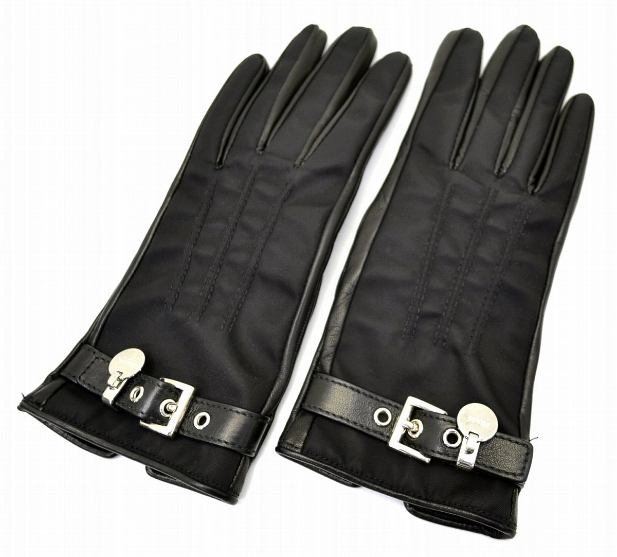 楽天市場】PRADA プラダ ナイロン ナッパレザーグローブ 手袋 サイズ7