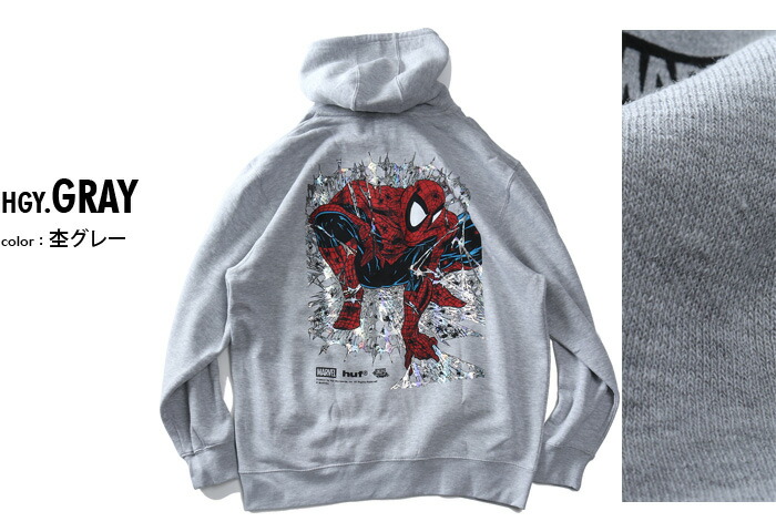 楽天市場】大きいサイズ メンズ HUF ハフ x MARVEL マーベル