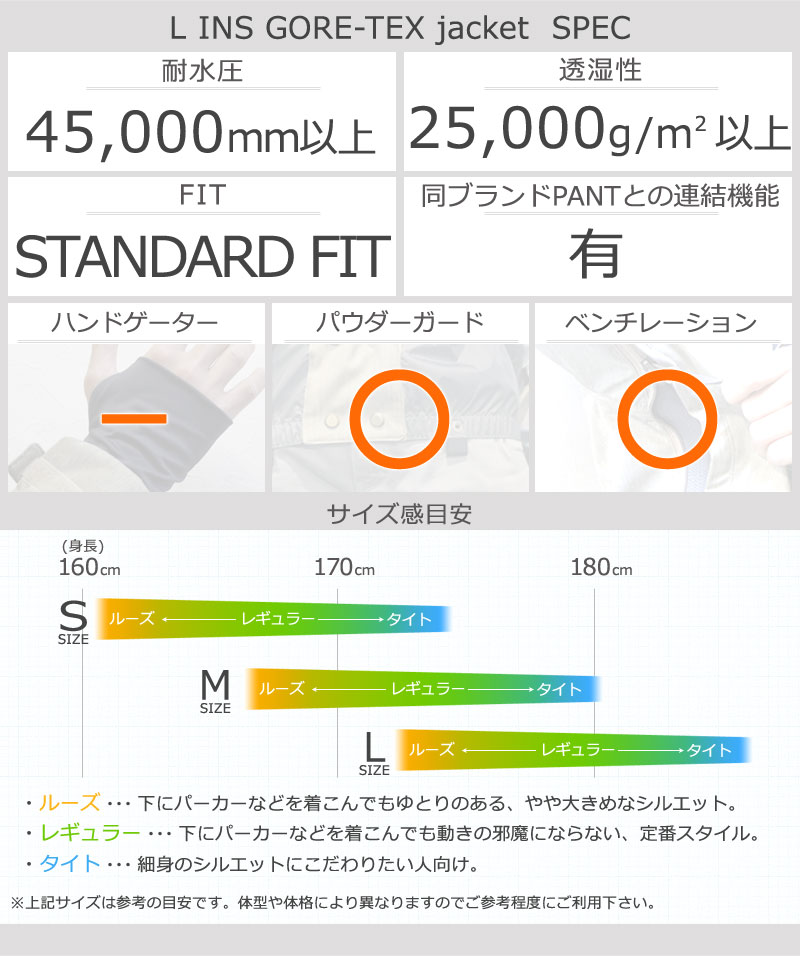 楽天市場】23-24 VOLCOM/ボルコム L GORE-TEX jacket メンズ