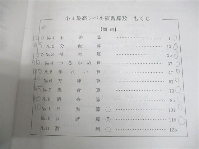 楽天市場】希学園 小4 オリジナルテキスト 最高レベル演習 算数 難関中