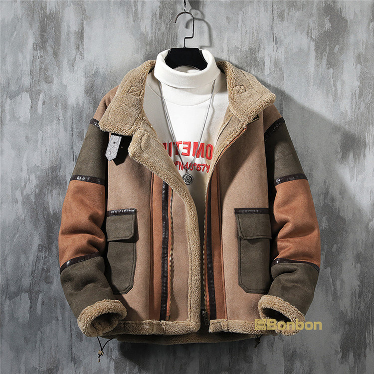 楽天市場】ムートンジャケット メンズ コート レザー ボアジャケット B