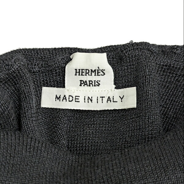 楽天市場】エルメス ニットセーター タートルネック ワンポイントロゴ