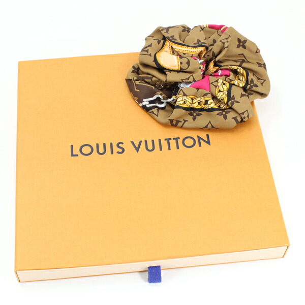 楽天市場】ルイヴィトン シュシュ トロシュー シルク ヘアゴム 髪留め