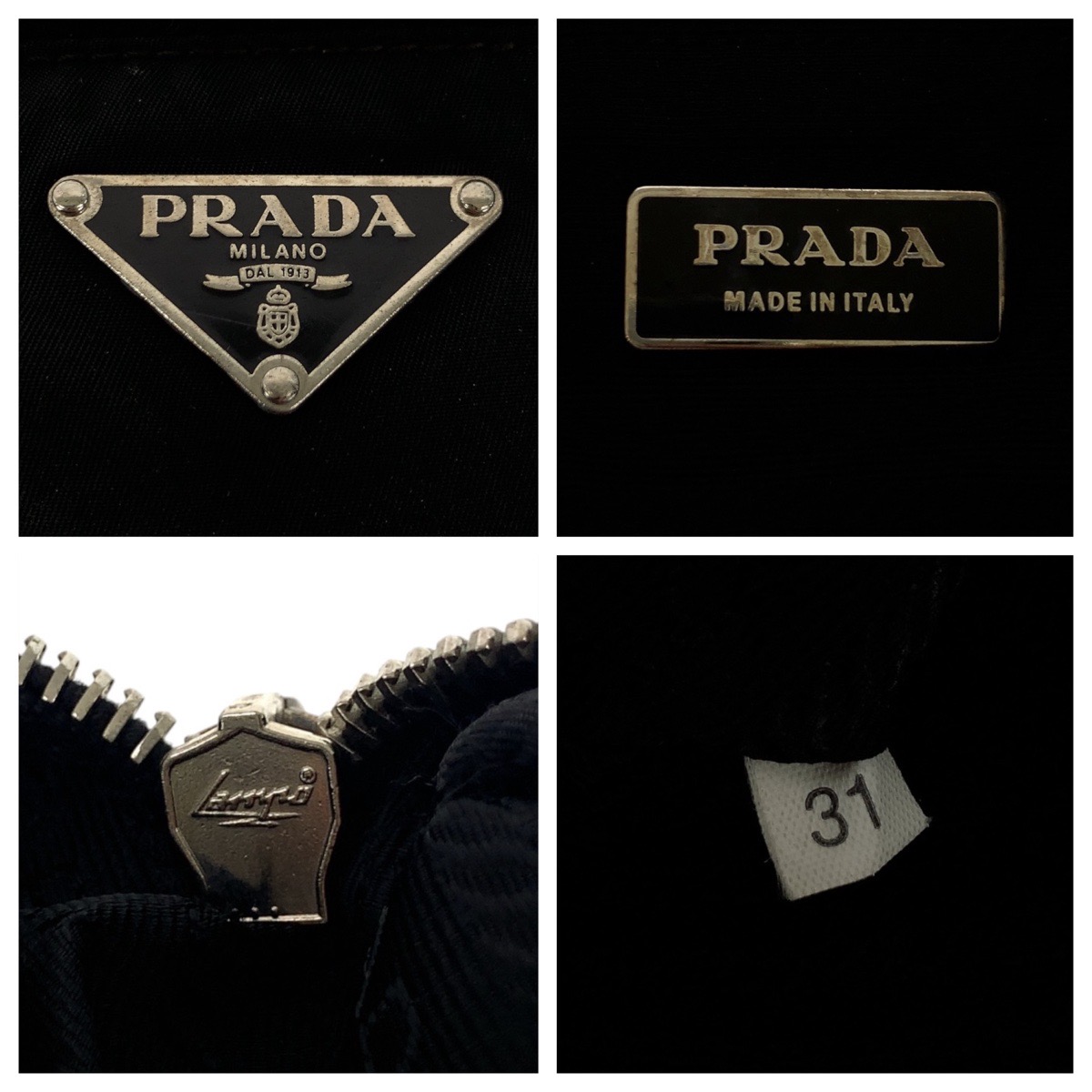 楽天市場】PRADA プラダ テスート 三角ロゴプレート ブラック 黒
