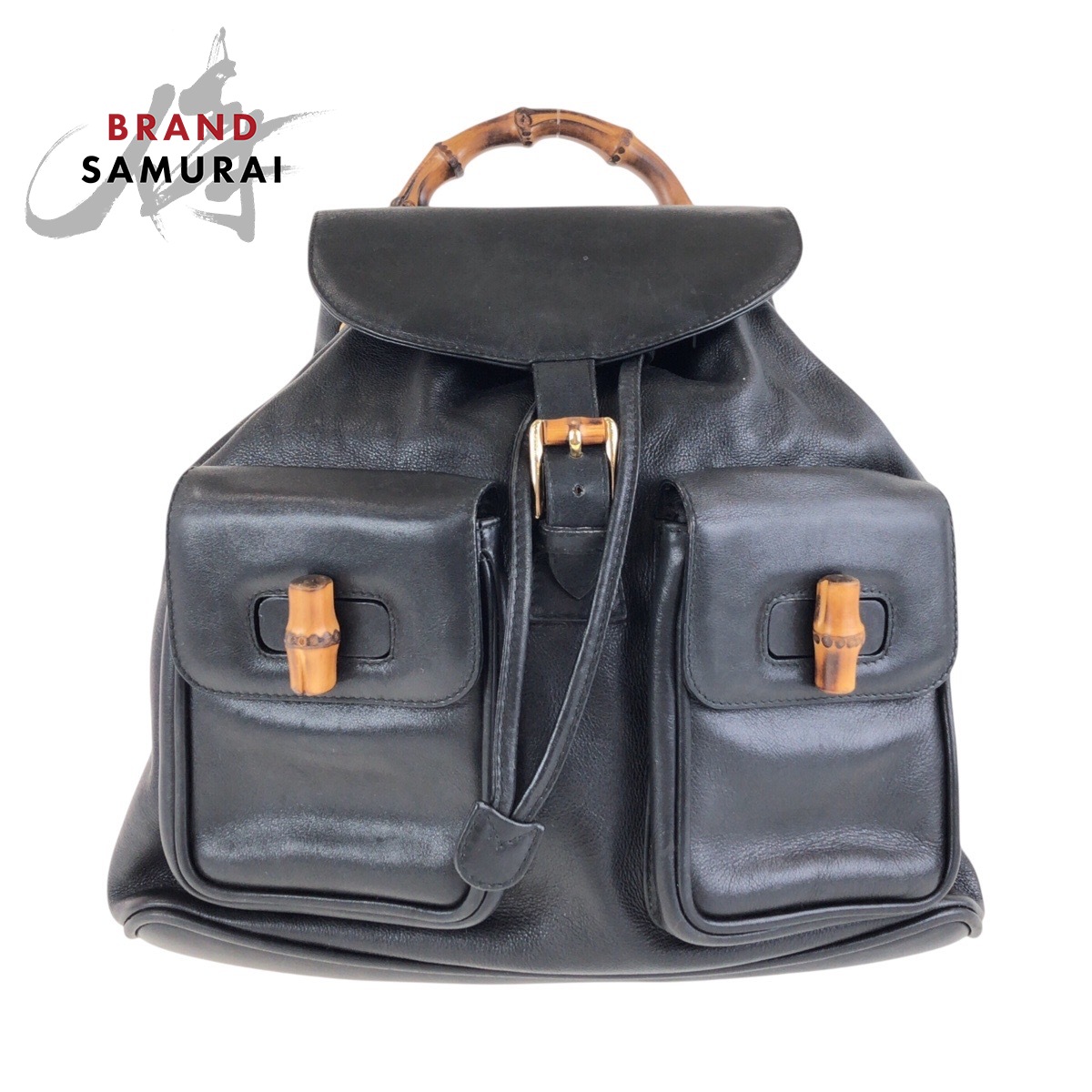 楽天市場】美品 GUCCI グッチ バンブー ブラック 黒 ゴールド金具