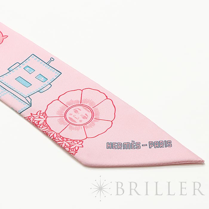楽天市場】エルメス ツイリー シルク ドレスコード ピンク HERMES 新品