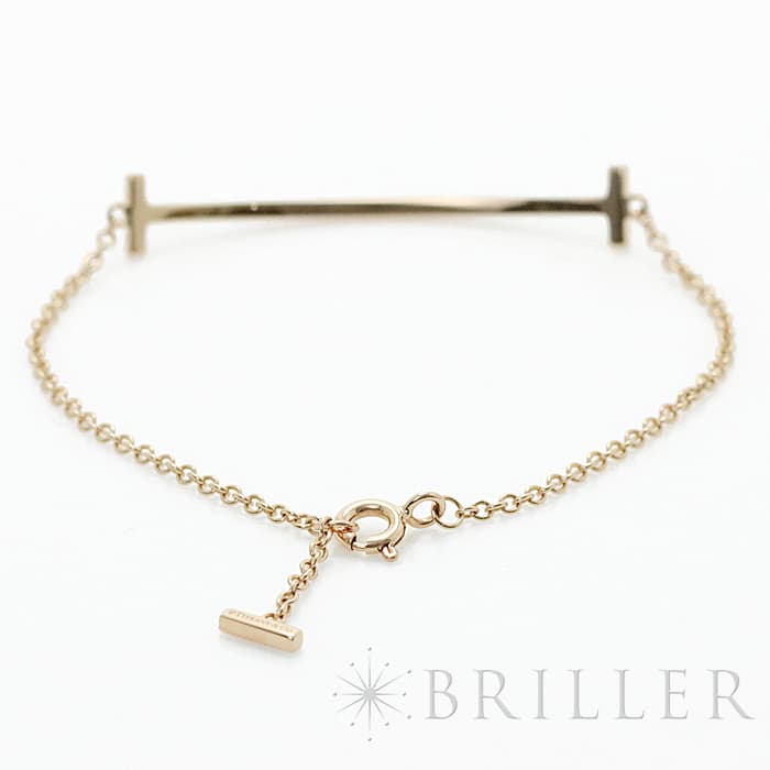 楽天市場】ティファニー T スマイル ブレスレット ローズゴールド