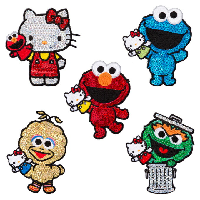 楽天市場】ワッペン セサミ セサミストリート ハローキティ サンリオ