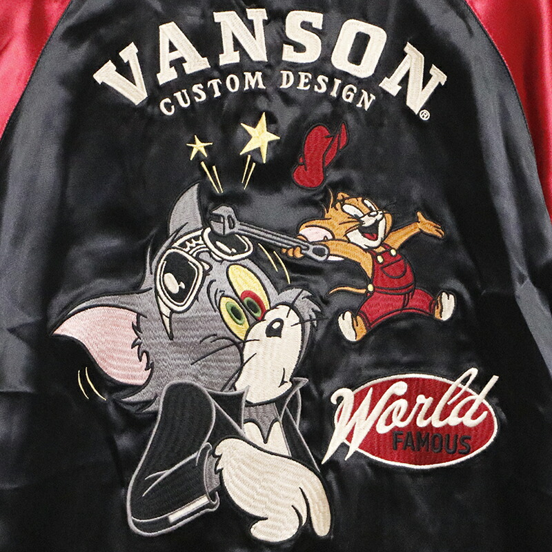 楽天市場】VANSON × TOM＆JERRY トムとジェリー 刺繍 リバ−シブル