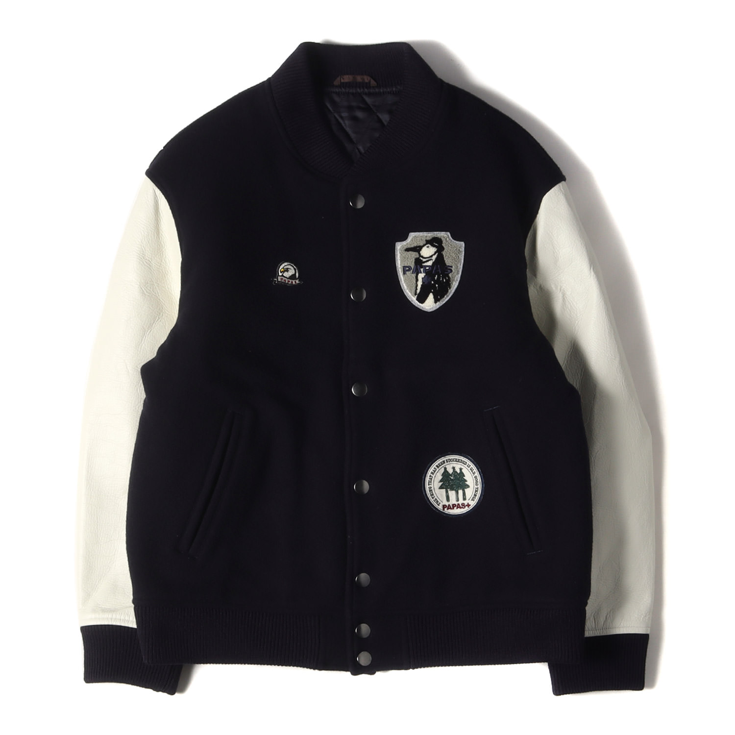 楽天市場】Papas パパス ジャケット サイズ:L Papas PLUS 袖レザー