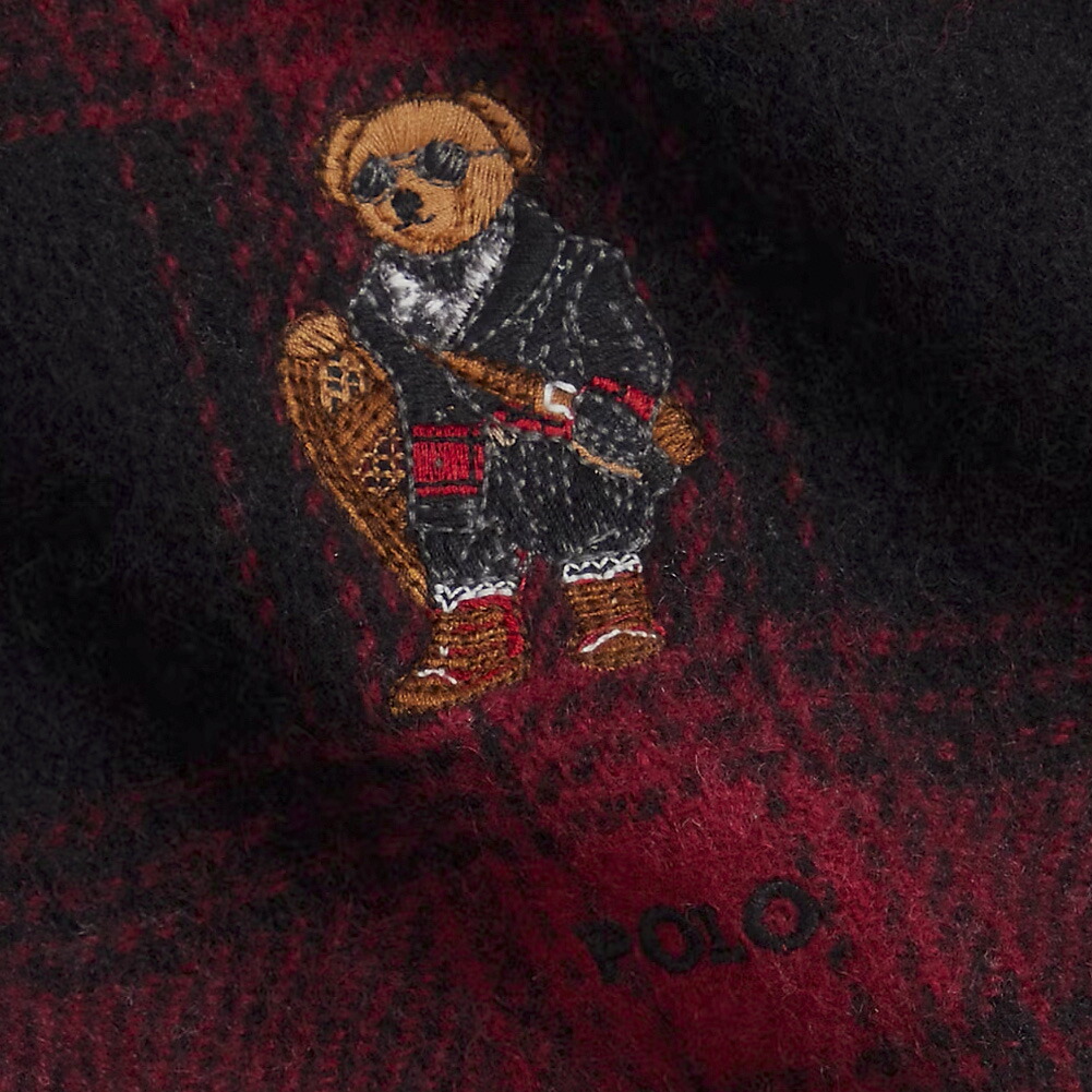 楽天市場】ポロ ラルフローレン ポロベア チェック ストライプ ウール