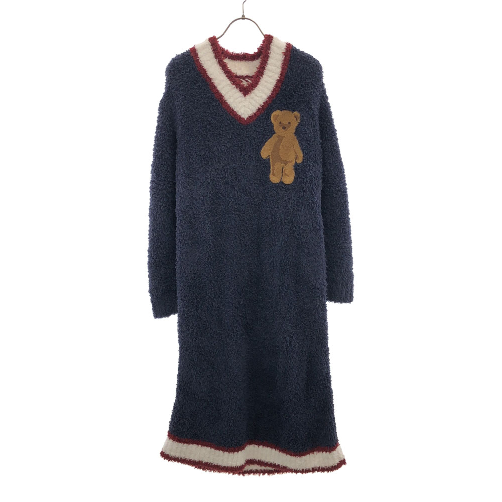 楽天市場】ジェラートピケ ワッペン 長袖 ワンピース ルームウェア F