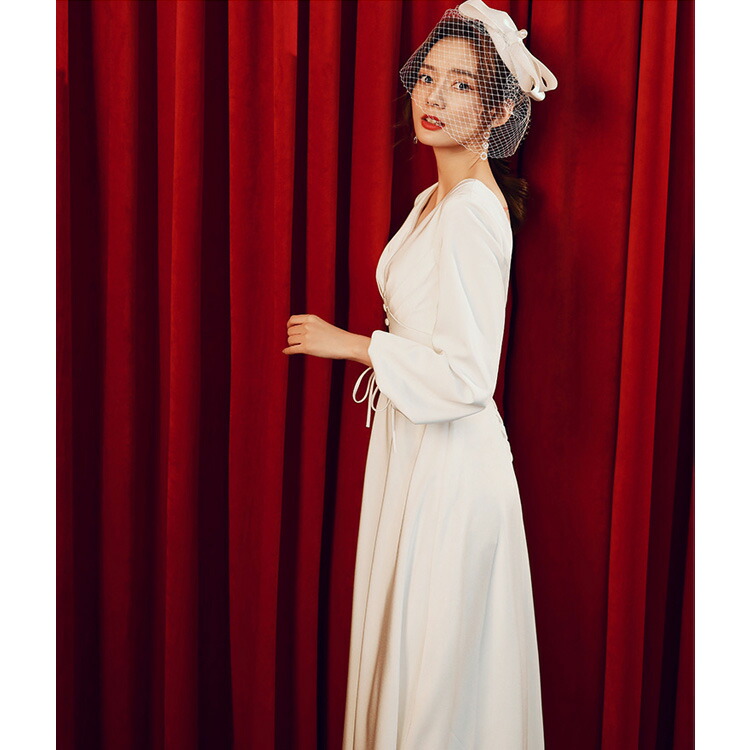 楽天市場】送料無料 二次会ドレス ウェディングドレス 白 サテンドレス