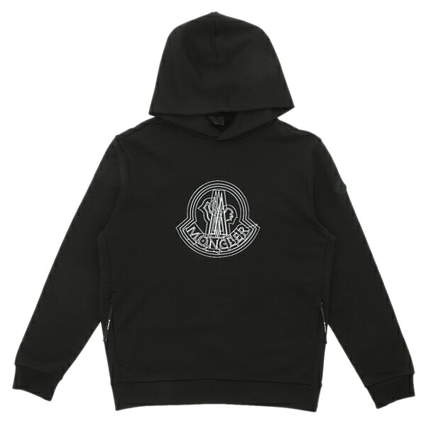 楽天市場】モンクレール パーカー フーディー ブラック メンズ MONCLER