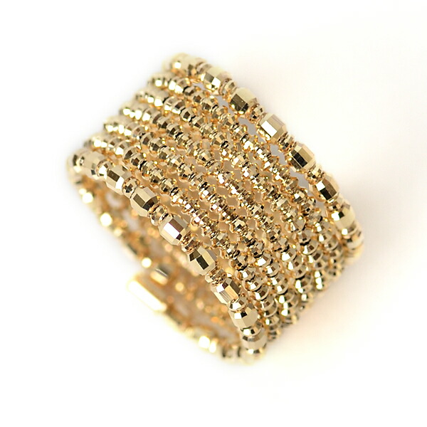 楽天市場】18金 ゴールド リング コイルリング K18 リング ミラー