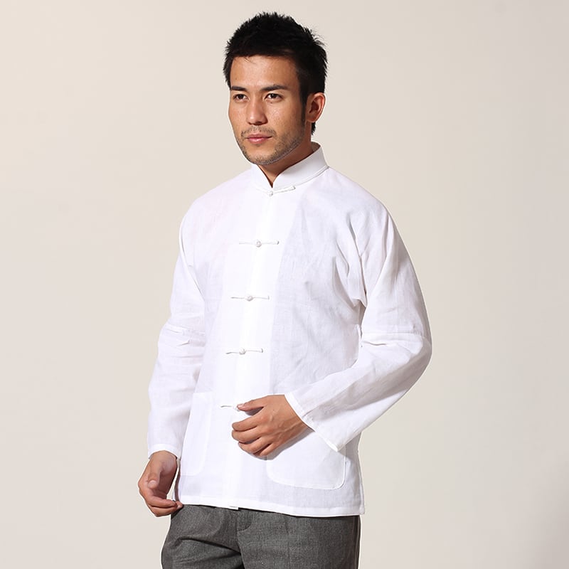 楽天市場】チャイナ服 シャツ メンズ チャイナシャツ カンフーシャツ