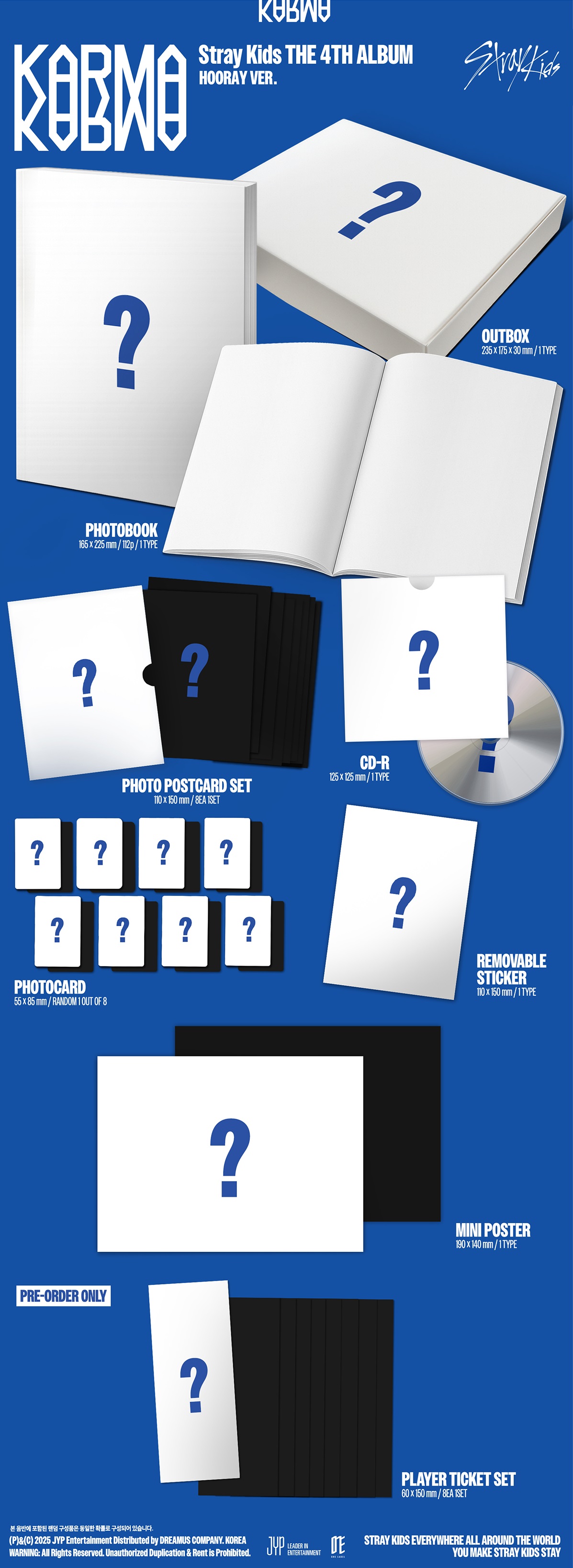 楽天市場】Stray Kids KARMA / 4st Full Album (CEREMONY VER., HOORAY