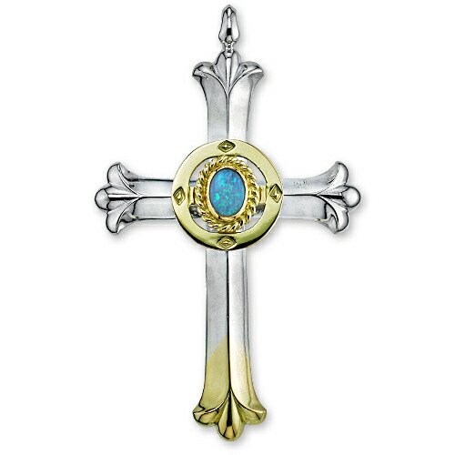 楽天市場】【鷲見太郎 Pendant ペンダント】クロスK18YGトップ