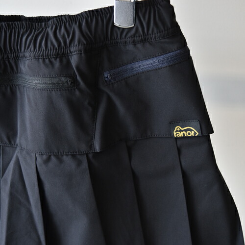楽天市場】ranor (ラナー) PLEATS SKIRT (WITH INNER) BLK ブラック