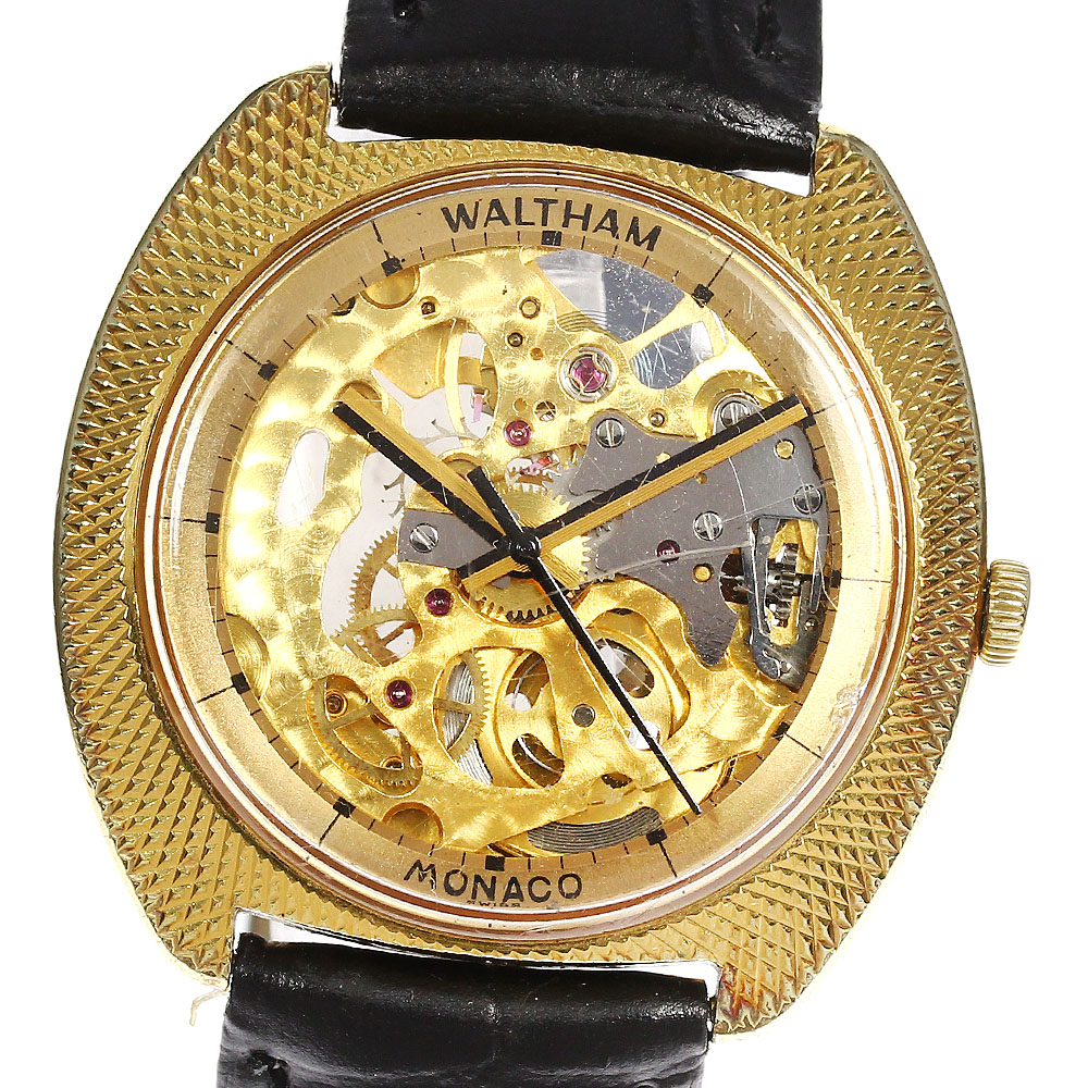 楽天市場】【WALTHAM】ウォルサム モナコ スケルトン 手巻き メンズ