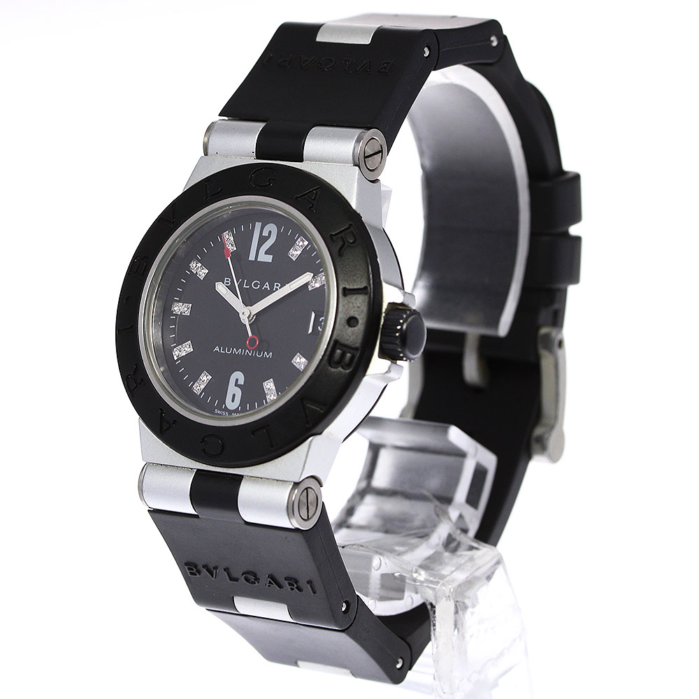 楽天市場】☆良品【BVLGARI】ブルガリ アルミニウム 18Pダイヤ AL32TA