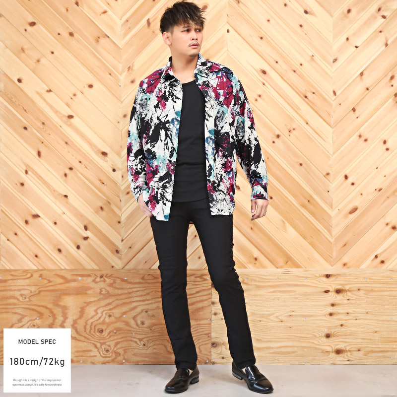 楽天市場】△送料無料△ 長袖シャツ メンズ 【アートグラフィック