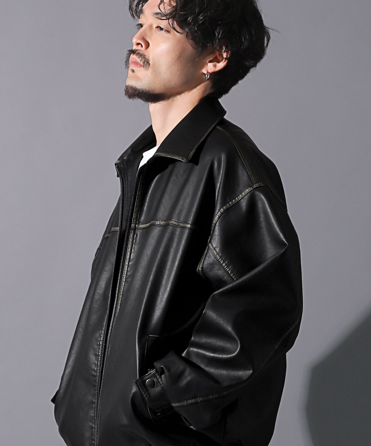 楽天市場】△送料無料△ レザージャケット メンズ 【ウォッシュド加工