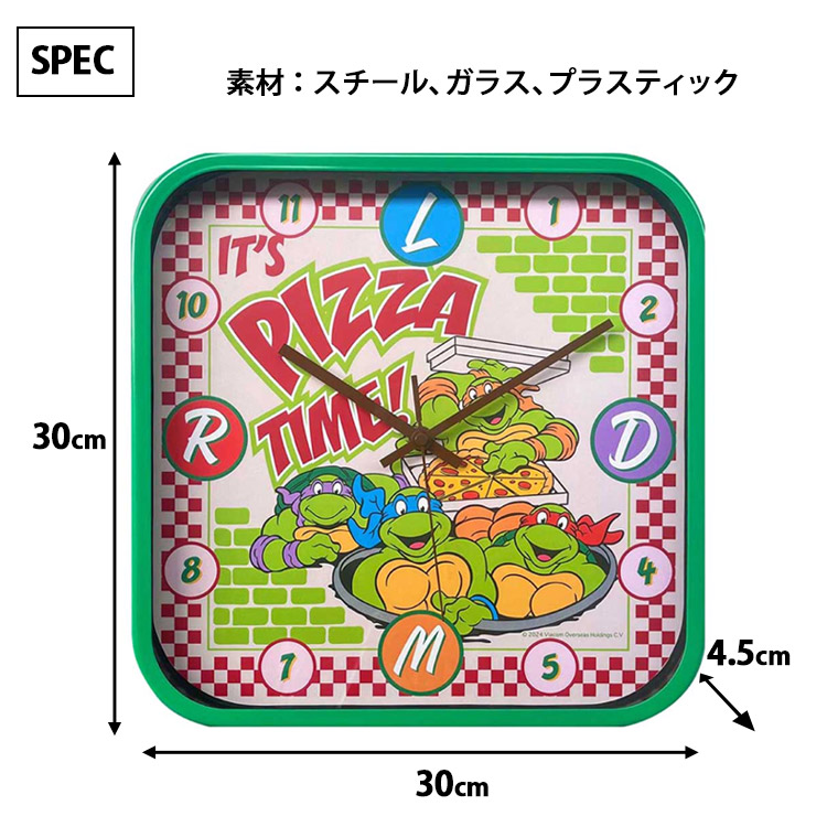 楽天市場】壁掛け時計 ウォールクロック 30×30×4.5cm スクエア