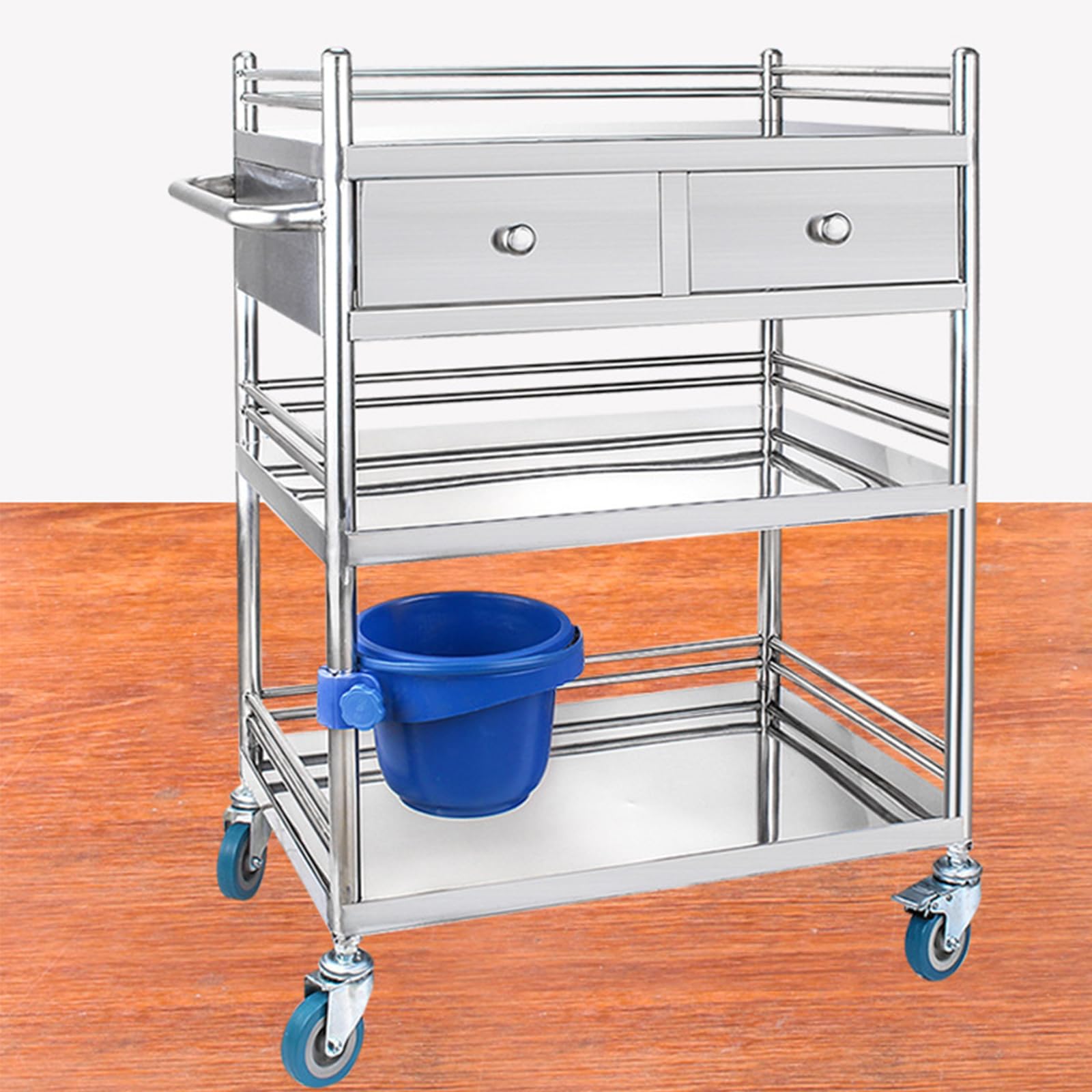 楽天市場】ワゴン キャスター付き 3段 ステンレス（医薬品・コンタクト