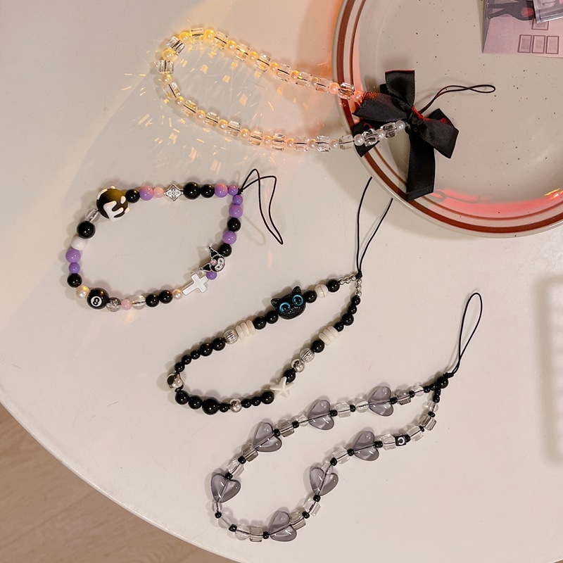 楽天市場】スマホストラップ 手首 スマホチャーム カラフルビーズ 落下