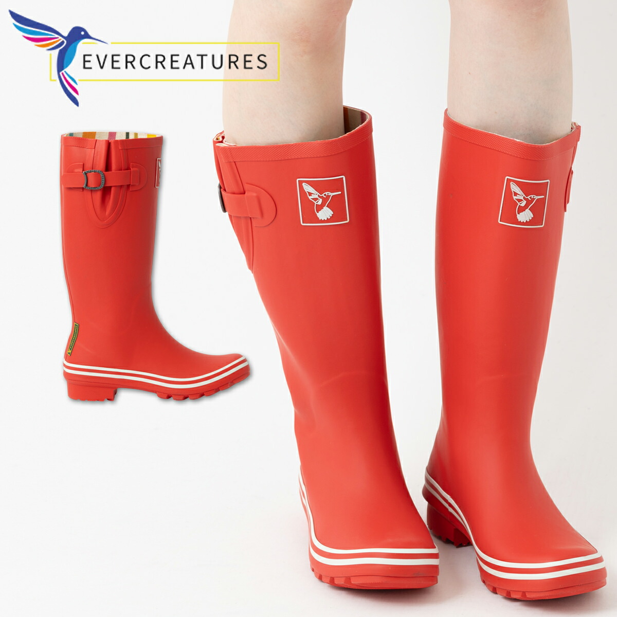 楽天市場】【訳あり】レインブーツ 長靴 Evercreatures エバークリエイ