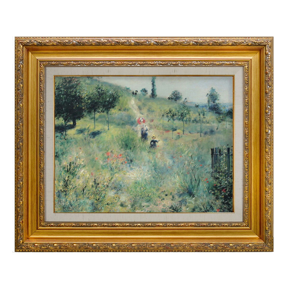 楽天市場】絵画 F6号 ルノワール ｢草原の坂道｣ 複製画 世界の名画 額