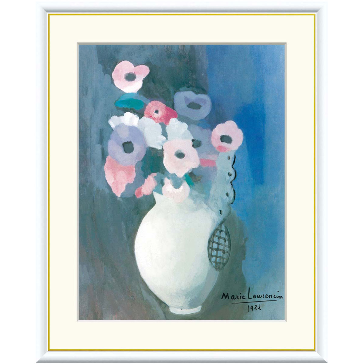 楽天市場】マリー・ローランサン「花」F8号（額外寸61x50cm） 高精彩