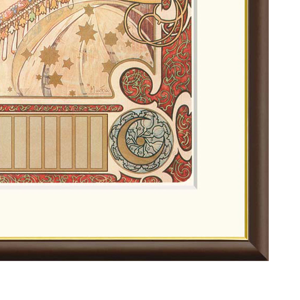 楽天市場】ミュシャ 「黄道十二宮」 F8号（額外寸61x49.5cm） 高精彩