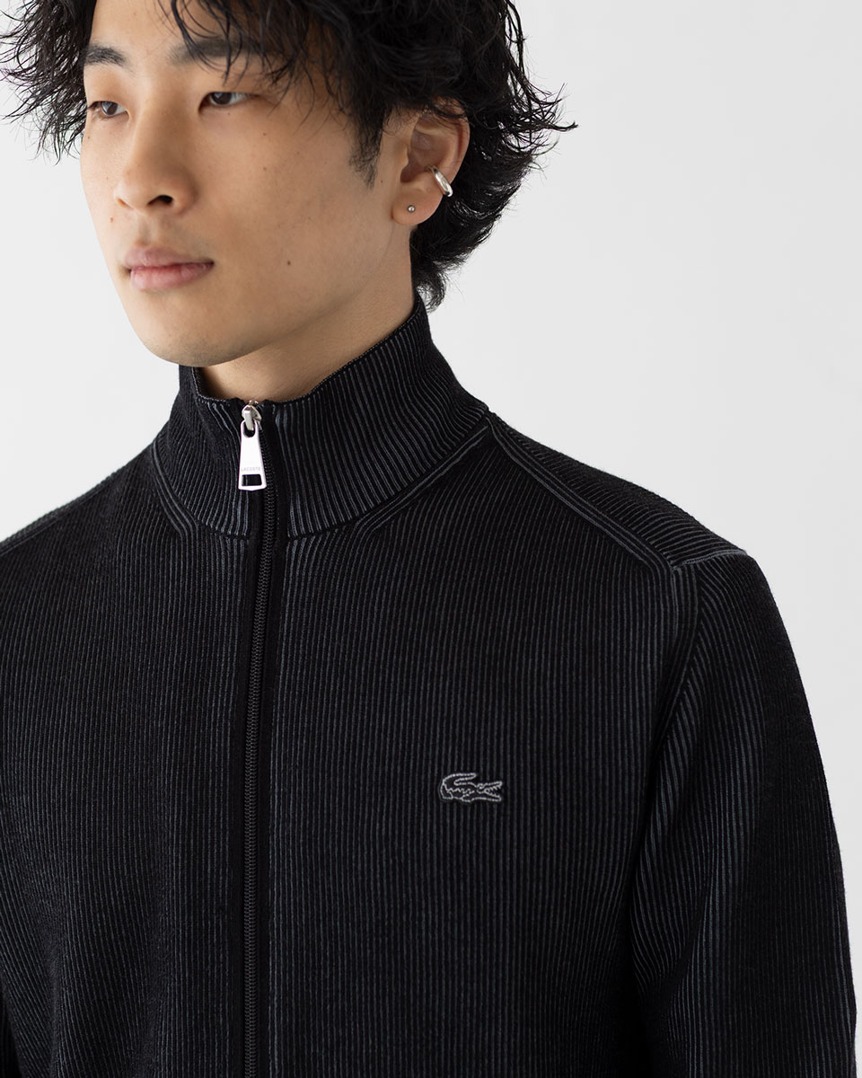 楽天市場】ラコステ リブニットトラックジャケット ドライバーズニット