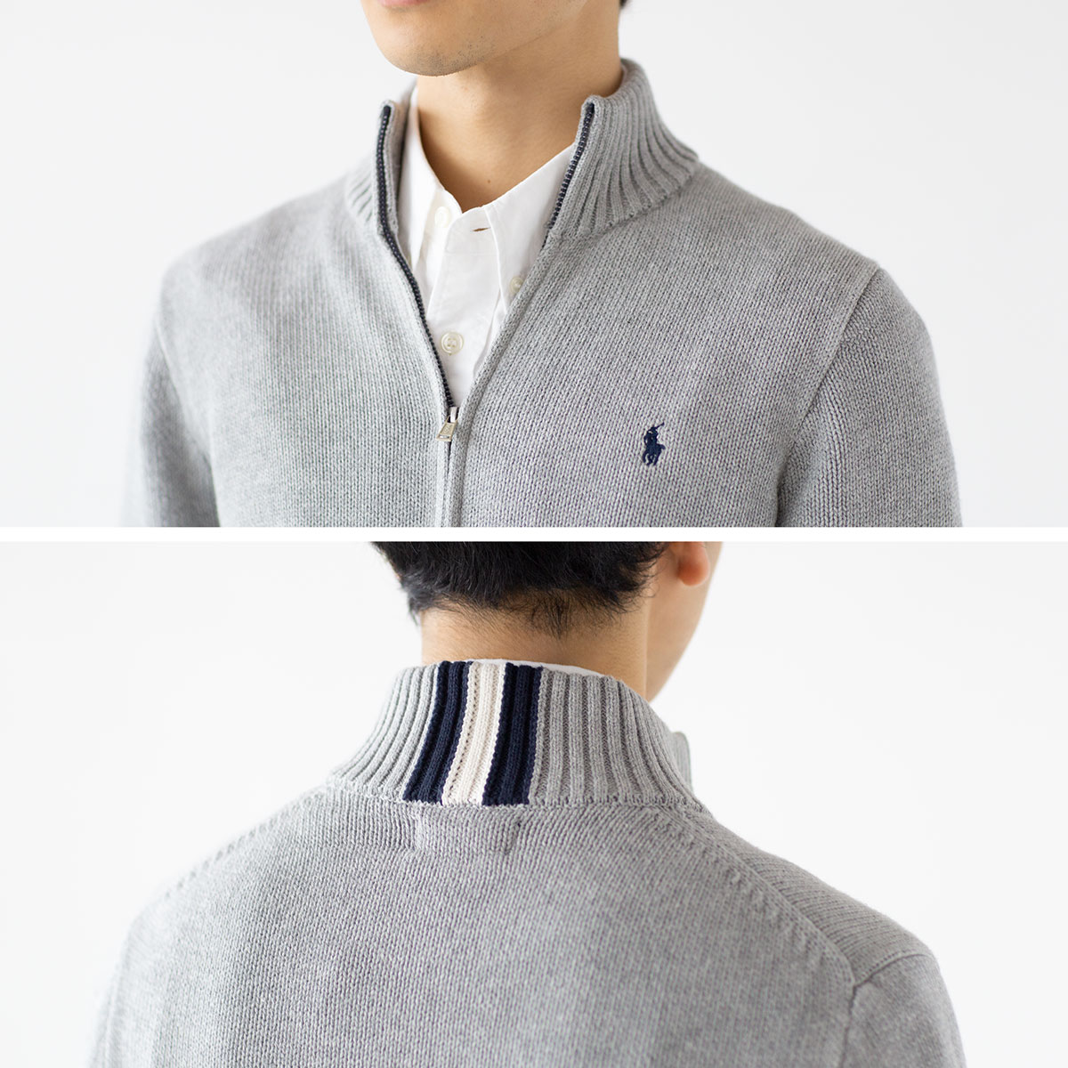 楽天市場】ポロ ラルフローレン コットンニット フルジップ セーター