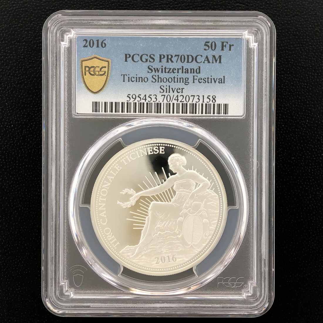 楽天市場】SWITZERLAND スイス 50フラン銀貨『ティチーノ』雲上の女神