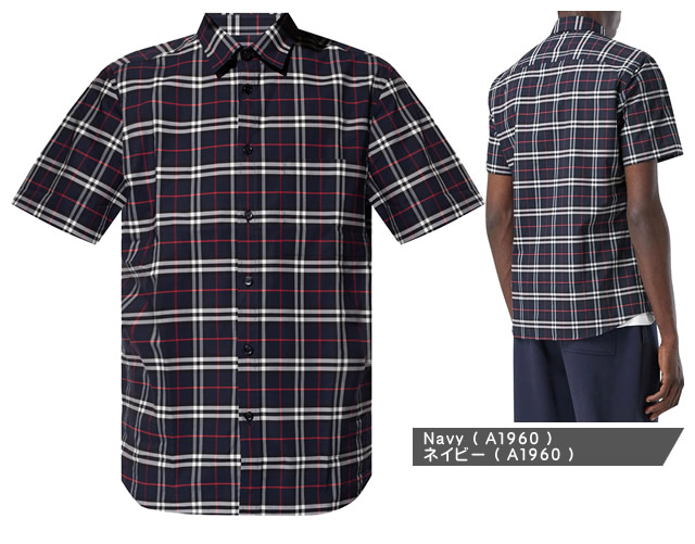 楽天市場】バーバリー シャツ 半袖 メンズ ストレッチコットン