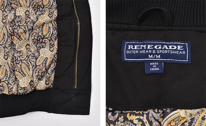 楽天市場】RENEGADE SPORTS / Padded Nylon Lined Derby Jacket