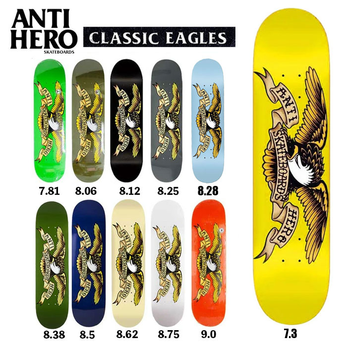 楽天市場】anti hero 9．デッキ（スケートボード・インラインスケート