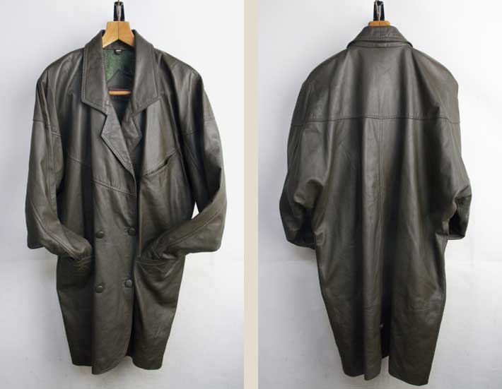 楽天市場】レザーハーフコート【中古】【メンズ】イタリア製 オーバー