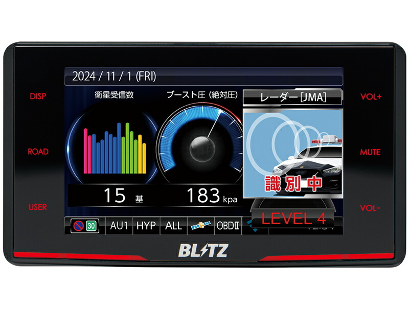 BLITZ レーダー探知機 TL312R 本体無線LAN SDHCカード付き