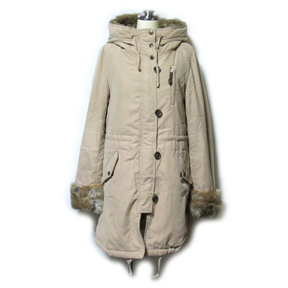 楽天市場】美品 SHIPS シップス 「36」 リアルファーライナーモッズ