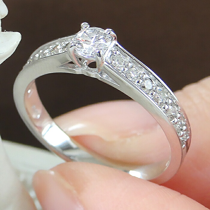 楽天市場】H&C【中央宝研鑑定書付】pt950ハートアンドキューピッド