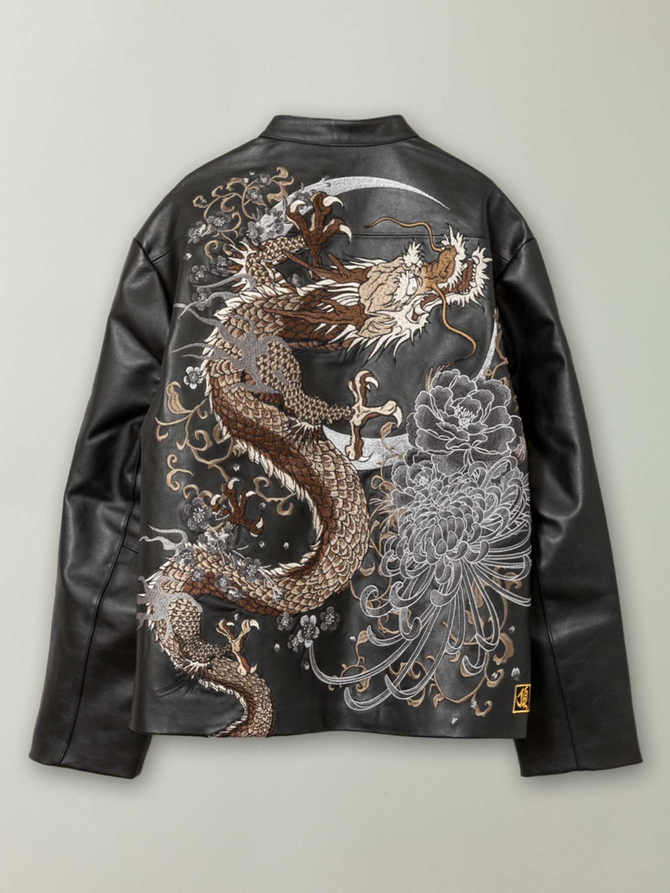 楽天市場】【絡繰魂・頂】 百華 昇龍 総刺繍 レザー ジャケット ：限定